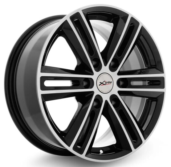 Диск X'trike X-124 17x7.5 6x139.7 ET25 DIA106.1 BK/FP