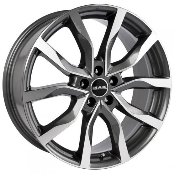 Диск Mak Highlands 19x8 5x120 ET38 DIA72.6 GUN METALLIC-MIRROR FACE