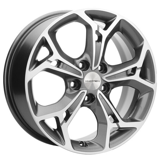 Диск Khomen 1702 17x7 5x108 ET50 DIA63.35 GRAY-FP