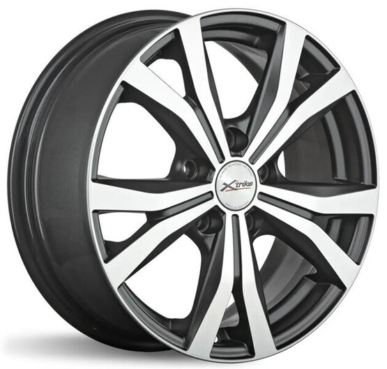 Диск X'trike X-119 16x6.5 5x105 ET38 DIA56.6 BKM/FP