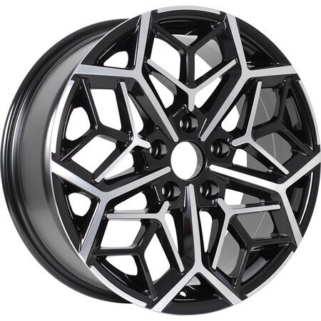 Диск Kdw Kd1710 17x7 5x114.3 ET50 DIA66.1 BLACK_FRONT_POLISHED