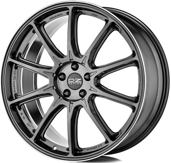 Диск Oz Hyper Xt Hlt 21x9 5x112 ET37 DIA79 STAR GRAPHITE DIAMOND LIP