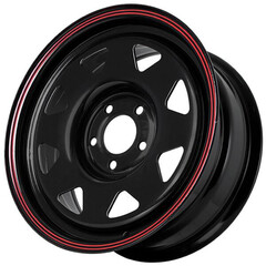 Диск Grizzly Sw01 16x8 6x139.7 ET-20 DIA110.1 SHINNING BLACK WITH 2 RED LINE