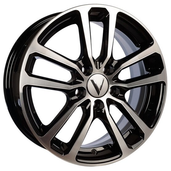 Диск Вектор B209 15x6 5x100 ET38 DIA57.1 АЛМАЗ ЧЕРНЫЙ