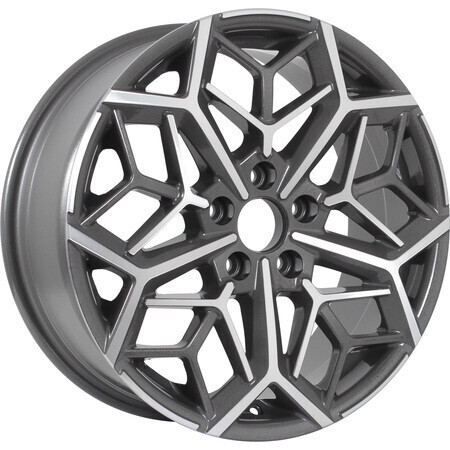 Диск Kdw Kd1710 17x7 5x114.3 ET50 DIA66.1 GREY_FRONT_POLISHED