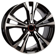 Диск Вектор R204 17x7 5x112 ET49 DIA57.1 АЛМАЗ ЧЕРНЫЙ