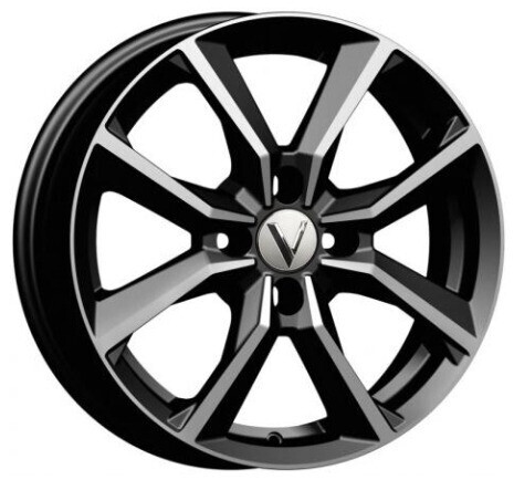 Диск Вектор B271 16x6 4x100 ET50 DIA60.1 АЛМАЗ ЧЕРНЫЙ