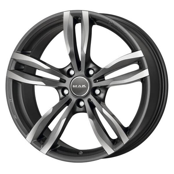 Диск Mak Luft 19x8 5x120 ET37 DIA72.6 GUN METALLIC-MIRROR FACE