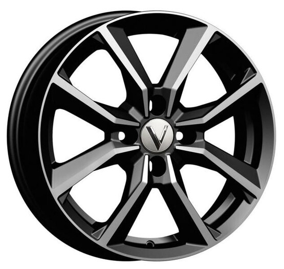 Диск Вектор B283 15x6 4x100 ET50 DIA60.1 АЛМАЗ ЧЕРНЫЙ