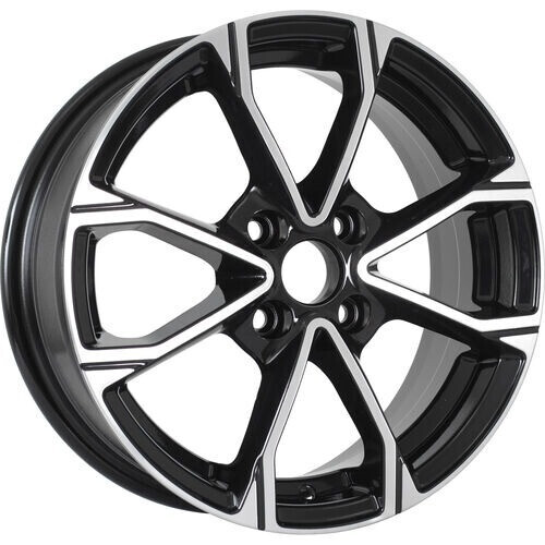 Диск Kdw Kd1590 15x6 4x100 ET45 DIA54.1 BLACK_FRONT_POLISHED