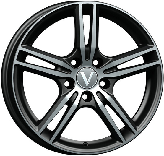 Диск Вектор B223 16x6.5 5x100 ET40 DIA67.1 АЛМАЗ ЧЕРНЫЙ