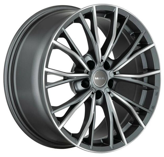 Диск Mak Mark 18x7.5 5x120 ET45 DIA72.6 GUN MET-MIRROR FACE